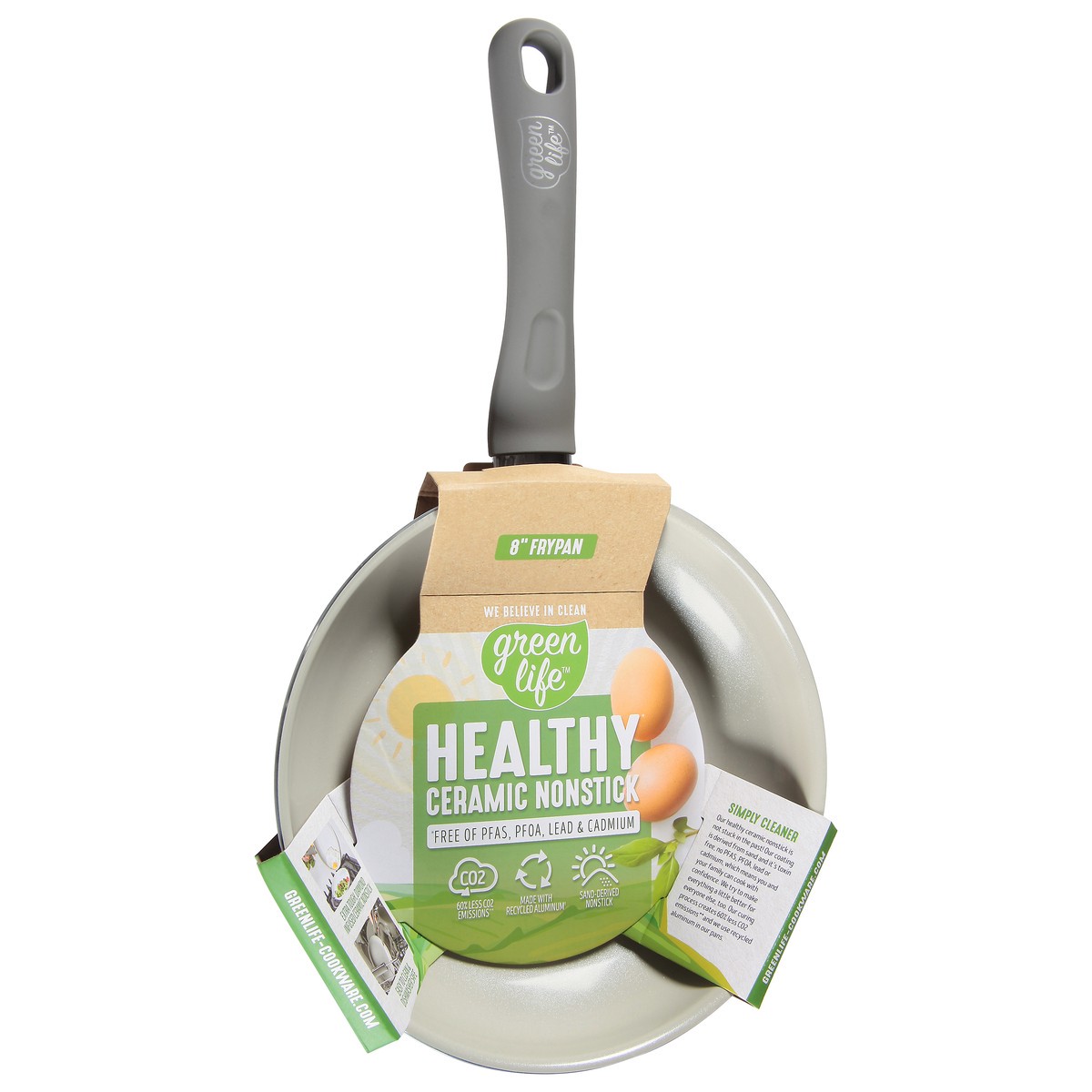 slide 2 of 4, GreenLife 8 Inch Healthy Ceramic Nonstick Frypan 1 ea, 1 ct