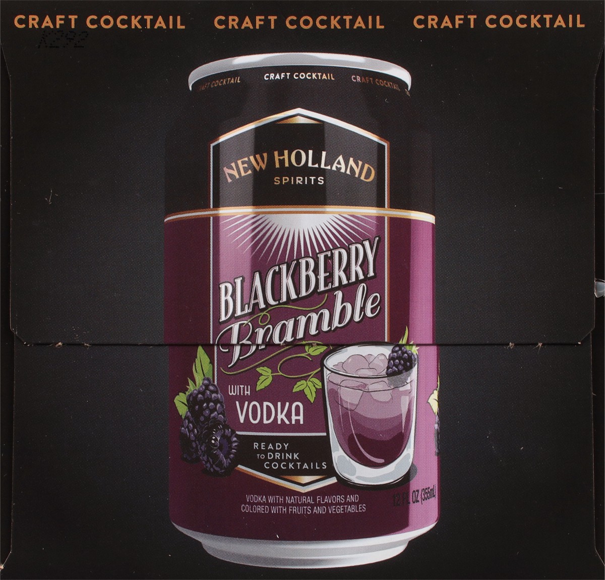 slide 7 of 9, New Holland Distilling Co Craft Cocktail, Blackberry Bramble, 4 ct; 12 oz