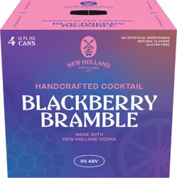 New Holland Distilling Co Craft Cocktail, Blackberry Bramble 4pk