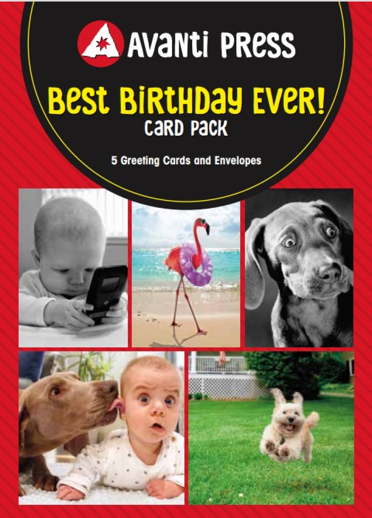 slide 1 of 5, Avanti Card Best Birthday Ever Multipk 5Ct, 5 ct