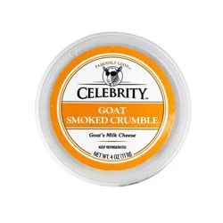Celebrity Crumbled Smoked Goat Cheese 4 Oz