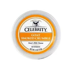 Celebrity Crumbled Smoked Goat Cheese 4 Oz