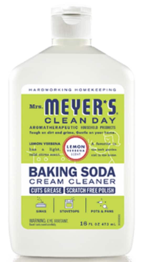 slide 1 of 6, Mrs. Meyer's Clean Day Lemon Verb Baking Soda Cream Cleaner - 16 fl oz, 16 fl oz