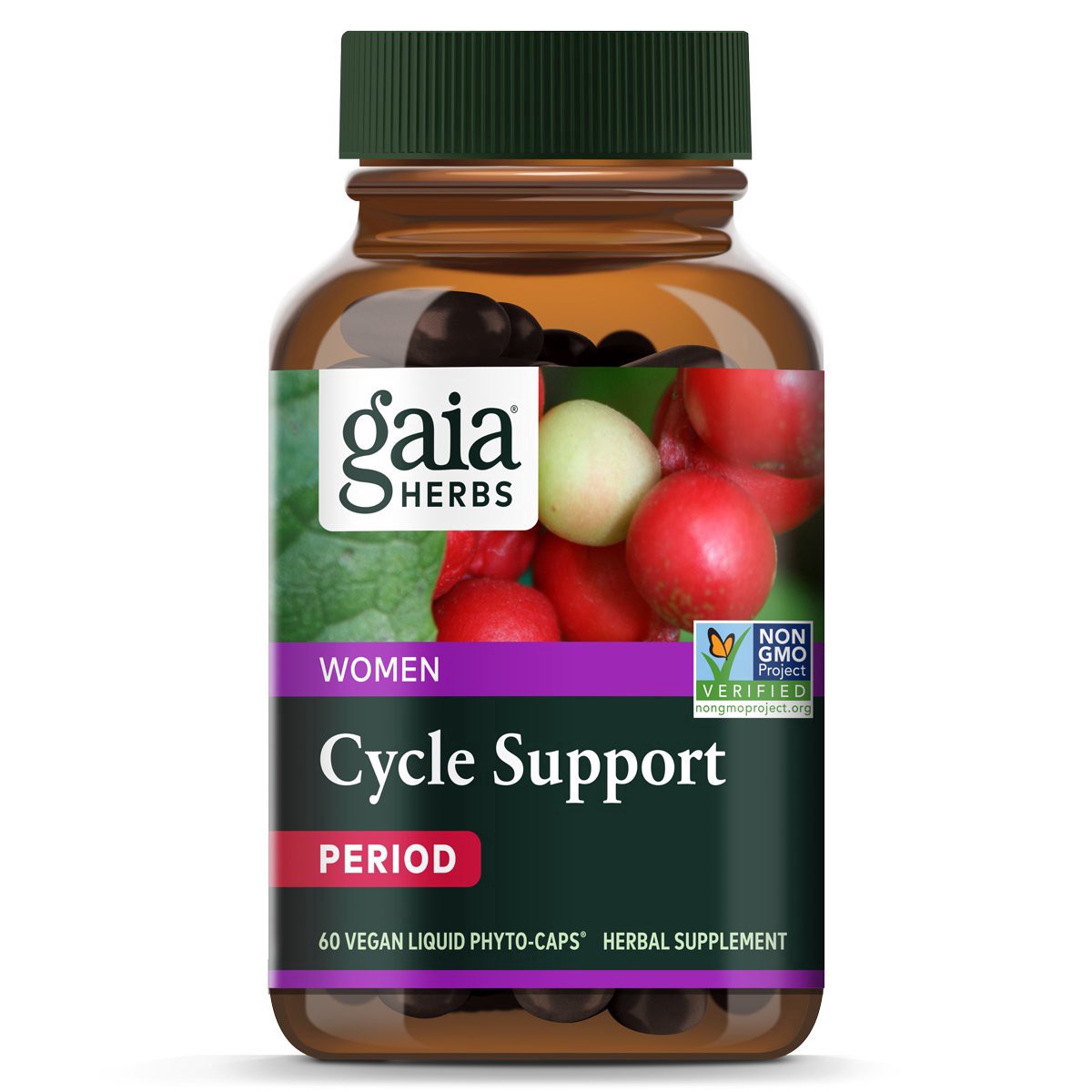 slide 1 of 1, Gaia Herbs Cycle Support, 60 ct