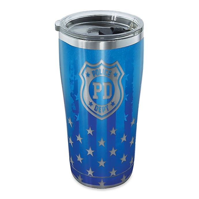 slide 1 of 1, Tervis Police Officer Stainless Steel Tumbler with Lid, 20 oz