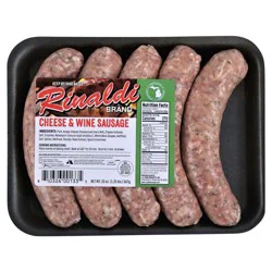Rinaldi Cheese & Wine Italian Sausage, 20 oz (5-4 oz links)