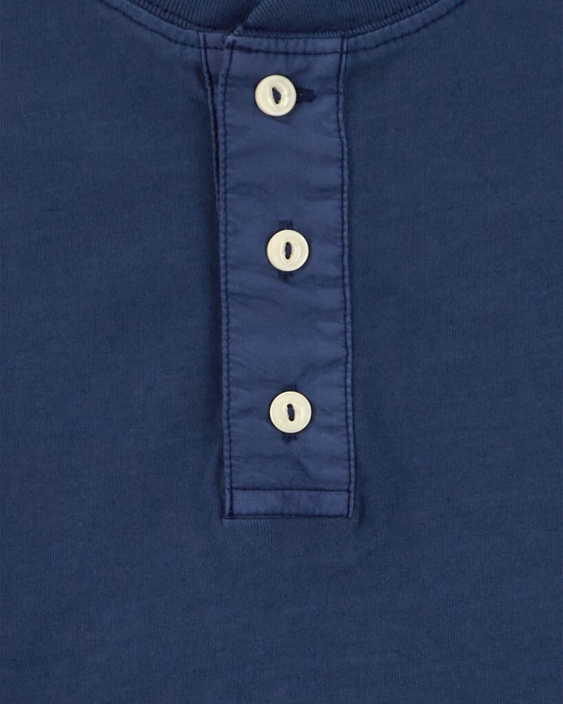 slide 2 of 2, Oshkosh Kid Short-Sleeve Henley Tee Indigo 14, 1 ct