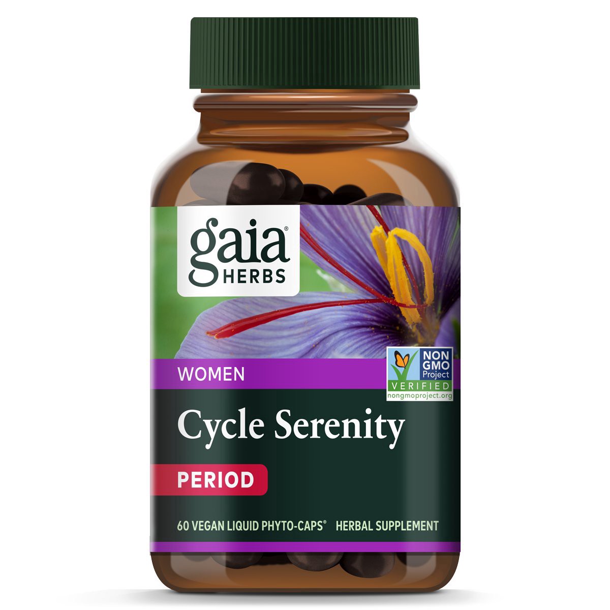 slide 1 of 1, Gaia Herbs Cycle Serenity, 60 ct