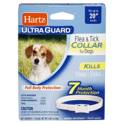 Hartz Ultra Guard Flea & Tick Collar For Dogs Fresh Scent White