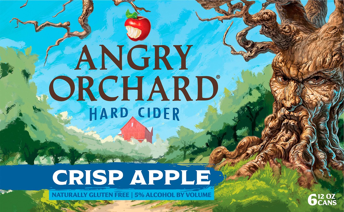 slide 6 of 8, Angry Orchard Hard Cider, Crisp Apple, 6 Pack, 6 ct