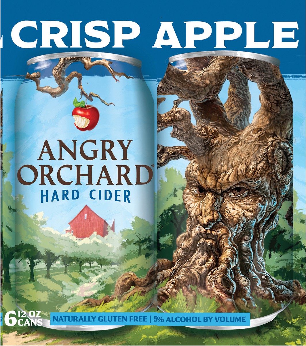 slide 3 of 8, Angry Orchard Hard Cider, Crisp Apple, 6 Pack, 6 ct