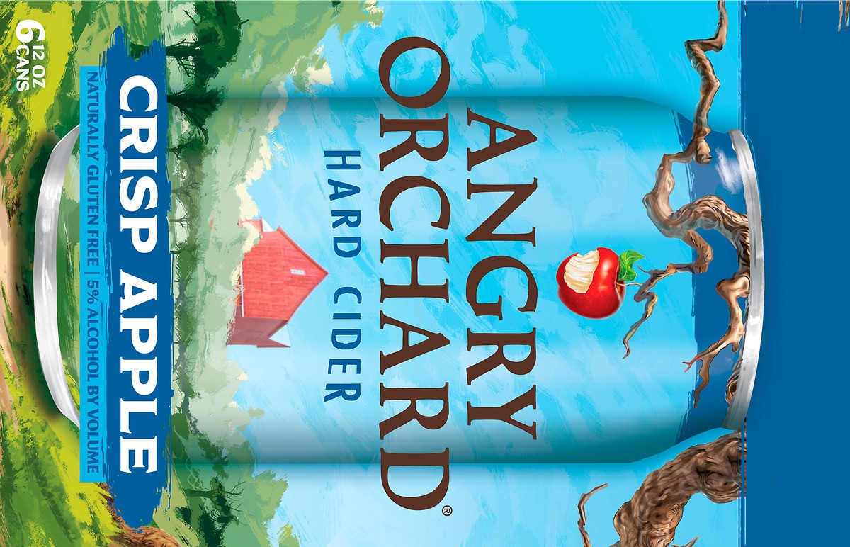 slide 8 of 8, Angry Orchard Hard Cider, Crisp Apple, 6 Pack, 6 ct