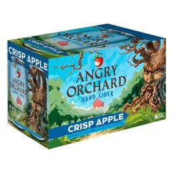 Angry Orchard Hard Cider, Crisp Apple, 6 Pack