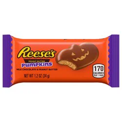 REESE'S Milk Chocolate Peanut Butter Pumpkins, Halloween Candy Pack, 1.2 oz
