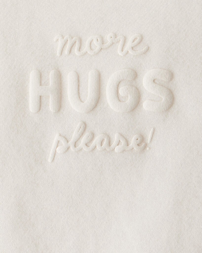 slide 2 of 3, Carter's Baby Girl Hugs Fleece Pullover Sweatshirt - Cream Cream 3M, 1 ct