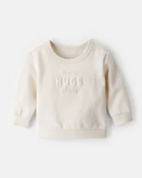 Carter's Baby Girl Hugs Fleece Pullover Sweatshirt - Cream - 3M