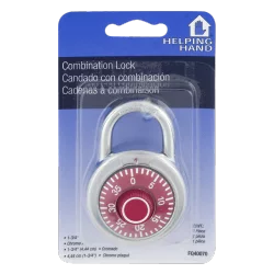 Helping Hand Combination Lock Zinc Plate