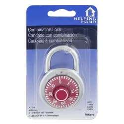 Helping Hand Combination Lock Zinc Plate