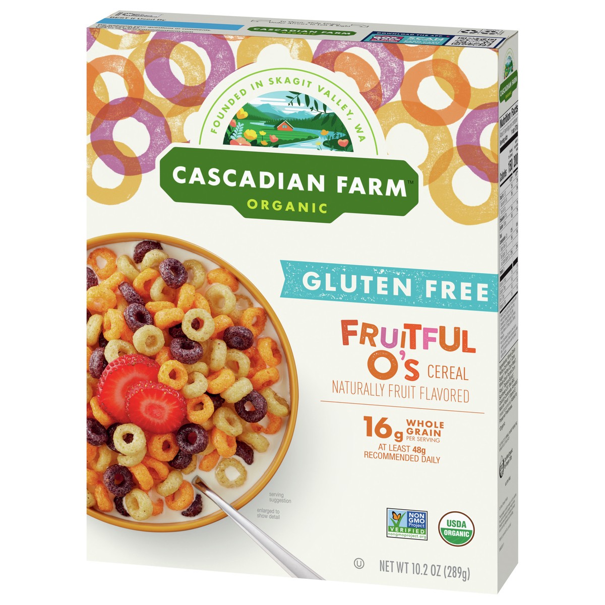 slide 2 of 9, Cascadian Farm Organic Fruitful O's Cereal, Gluten Free, 10.2 oz., 10.2 oz