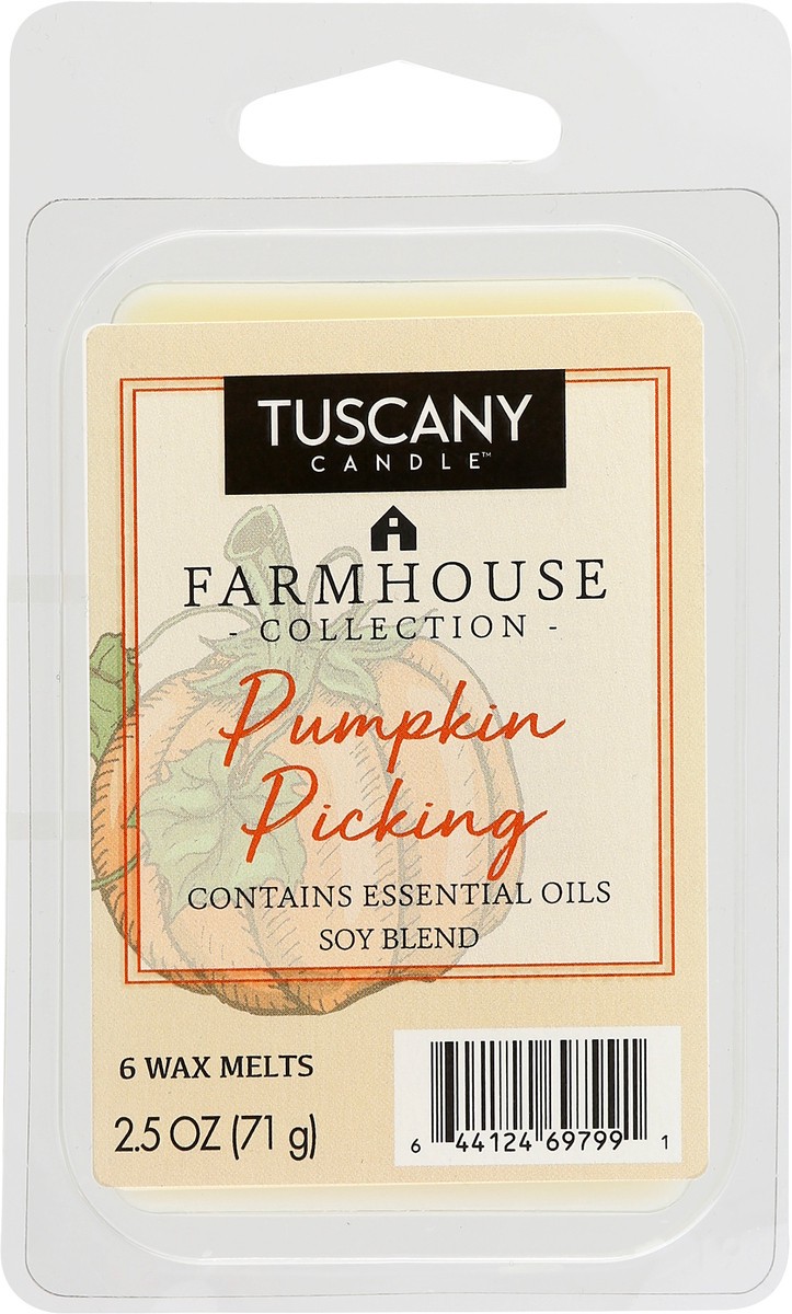 slide 9 of 10, Tuscany Candle Pumpkin Picking Wax Melt Farmhouse, 2.5 oz