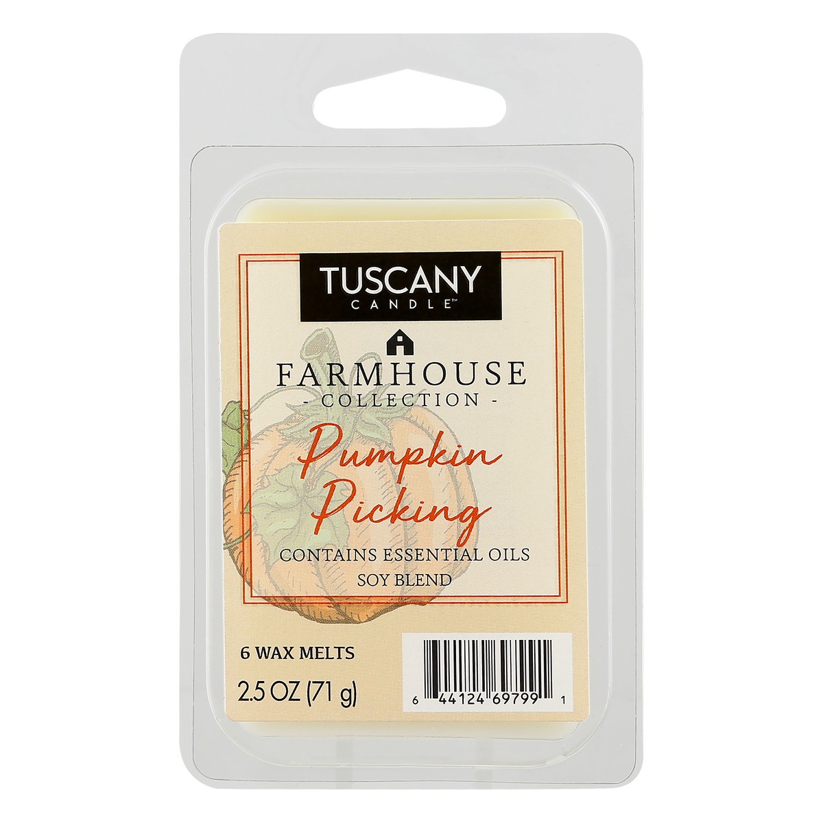 slide 1 of 10, Tuscany Candle Pumpkin Picking Wax Melt Farmhouse, 2.5 oz