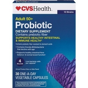 slide 1 of 1, CVS Health Adult 50 Plus Probiotic Vegetable Capsules, 30 ct