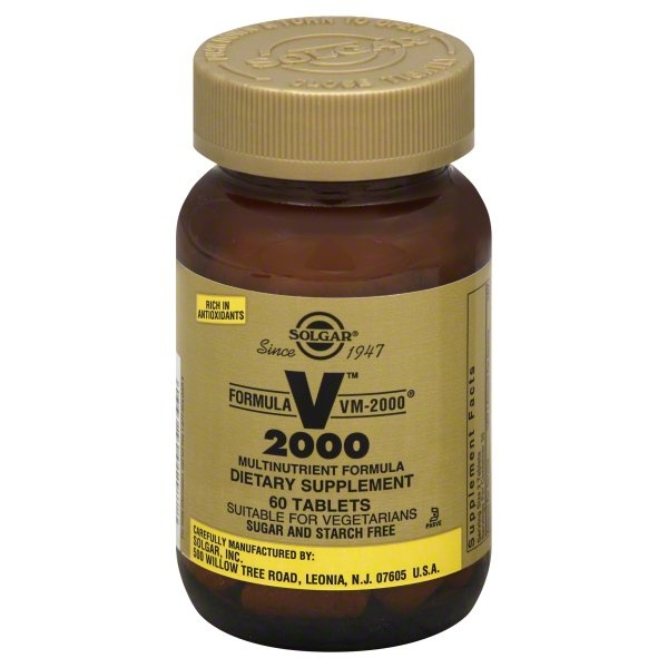 slide 1 of 1, Solgar Formula VM-2000 Tablets, 60 ct