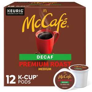 slide 1 of 1, McCafé Mccafe Premium Roast 100% Arabica Medium Roast Decaffeinated Coffee K-Cup Pods- 12 ct, 12 ct