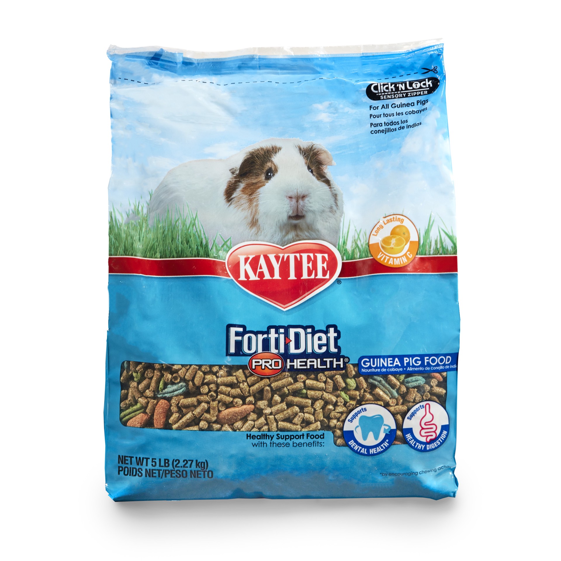 slide 7 of 8, Kaytee Pet Specialty Kaytee Forti-Diet Pro Health Guinea Pig Food, 5 lb, 1 ct