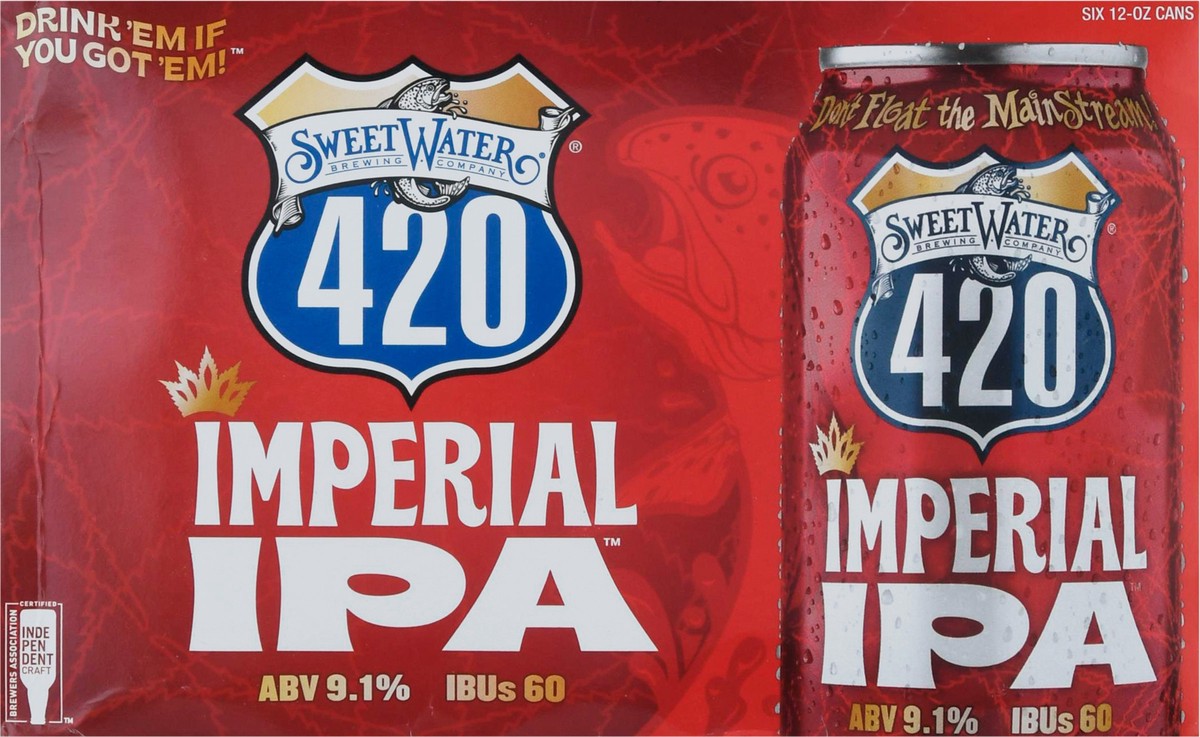 slide 7 of 12, SweetWater Brewing Company Sweetwater Imperial Ipa 420 6Pk Cans, 6 ct