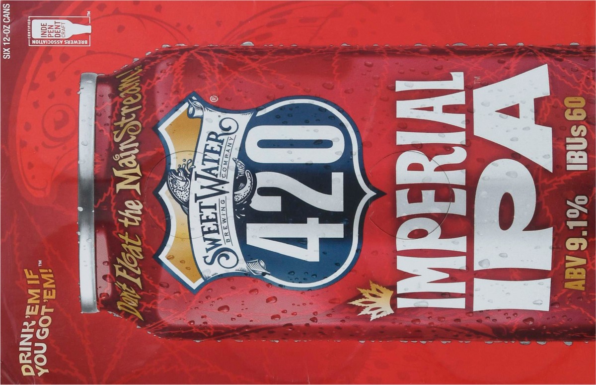 slide 4 of 12, SweetWater Brewing Company Sweetwater Imperial Ipa 420 6Pk Cans, 6 ct