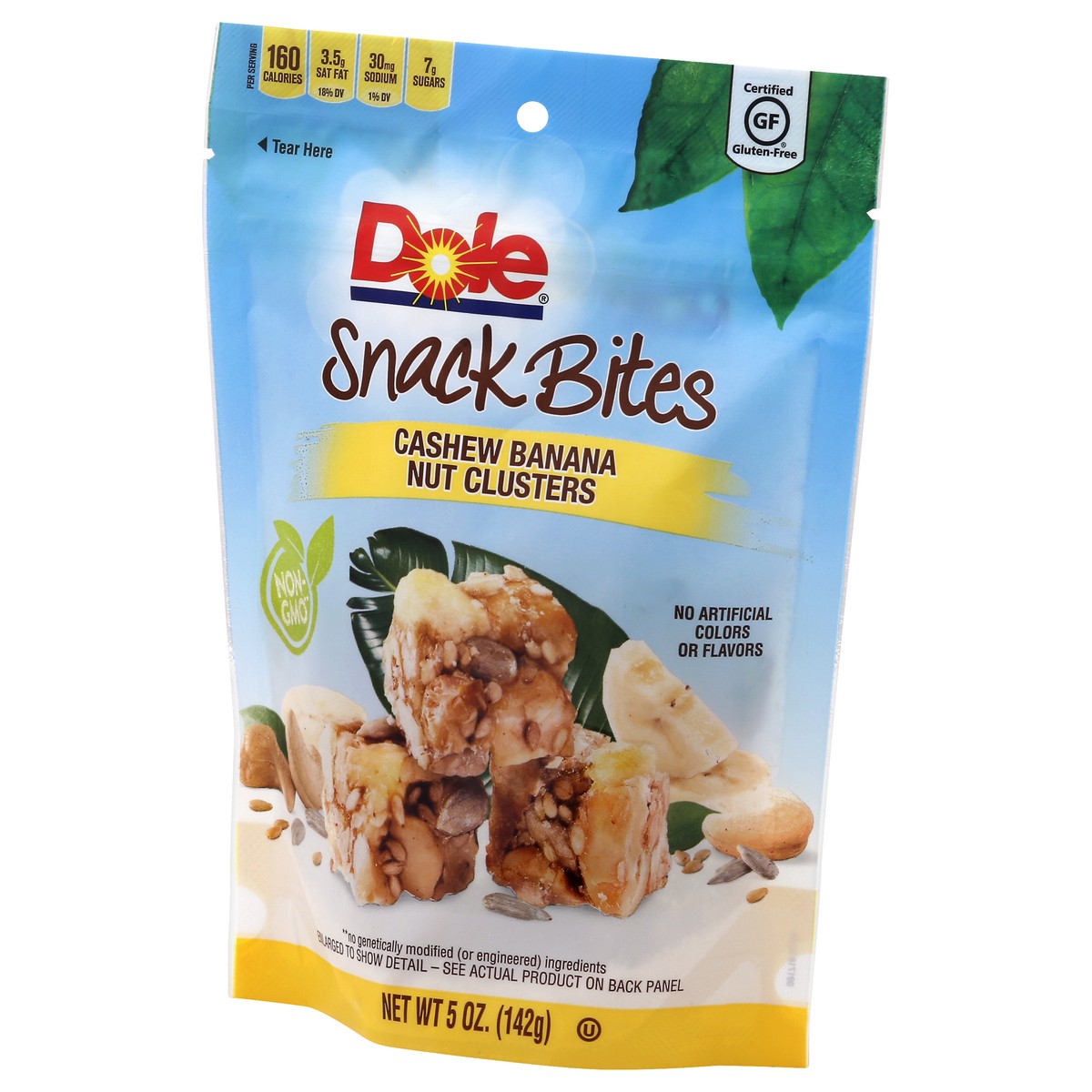 slide 6 of 12, Dole Gluten Free Cashew Banana Nut Clusters Snack Bites 5 oz, 5 oz