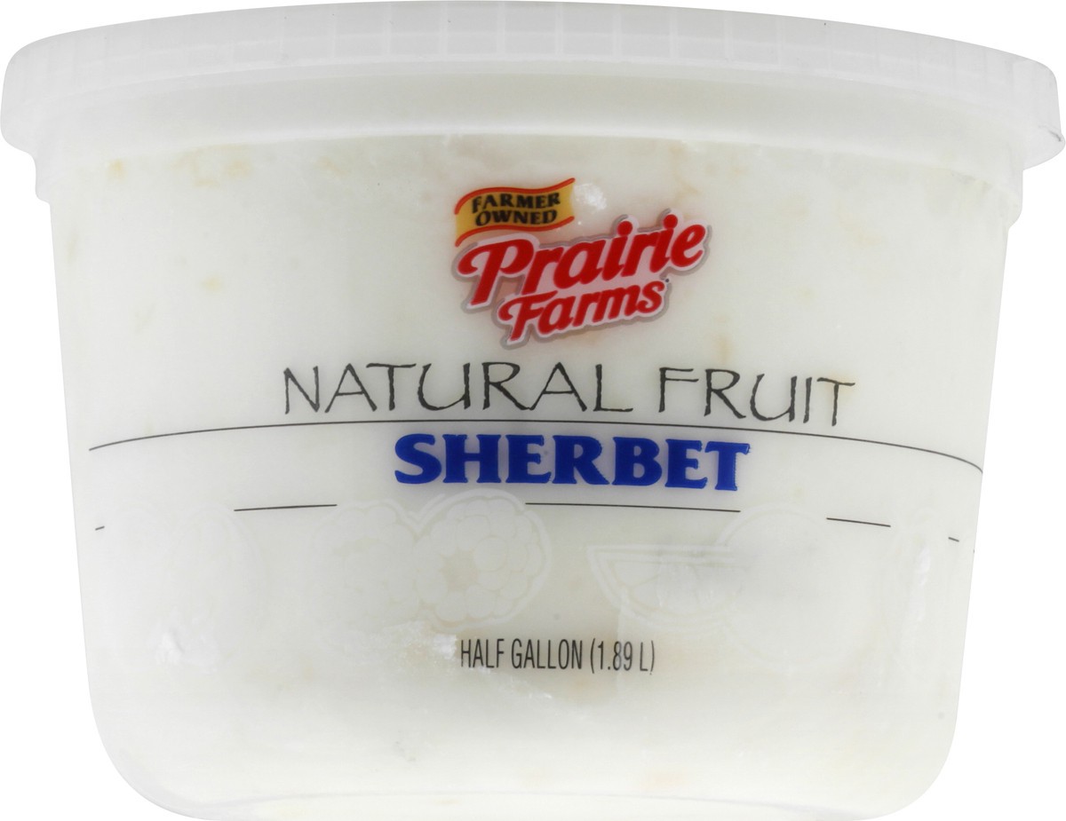 slide 7 of 13, Prairie Farms Natural Fruit Pineapple Sherbet 0.5 gl, 1/2 gal