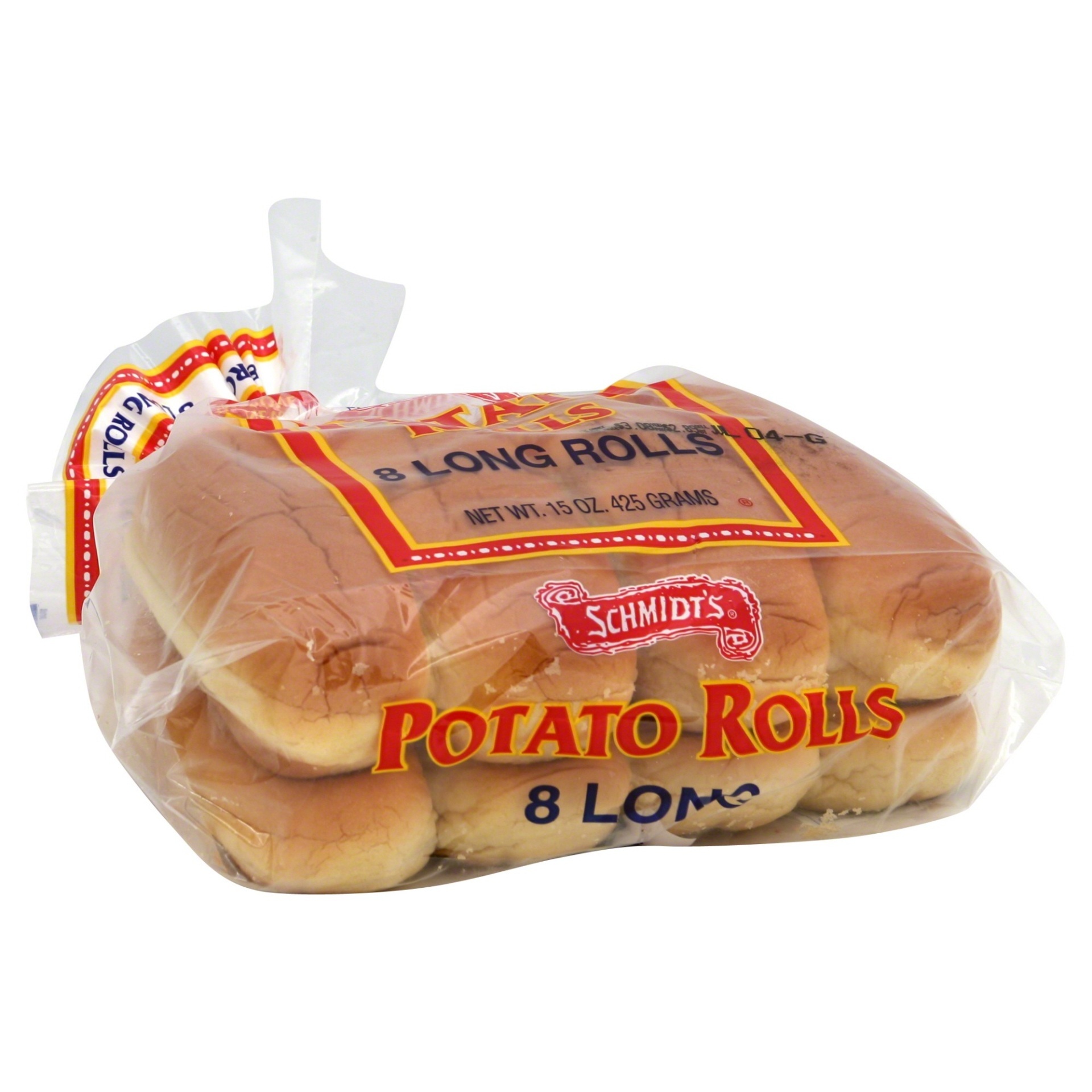 slide 1 of 1, Schmidt's Long Potato Rolls, 8 ct; 15 oz