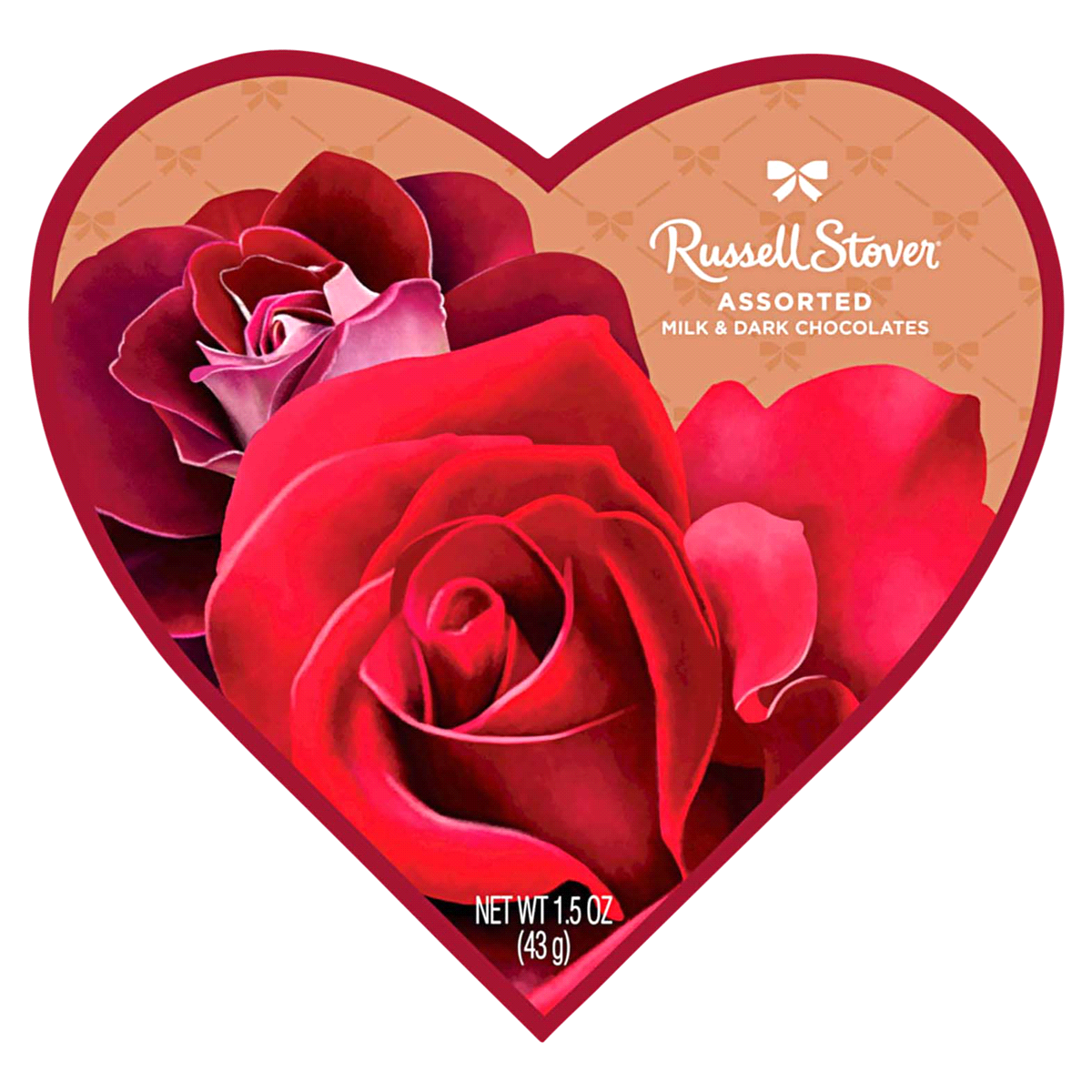 slide 1 of 1, Russell Stover Valentine's Assorted Chocolates Photo Heart (Packaging May Vary), 1.5 oz