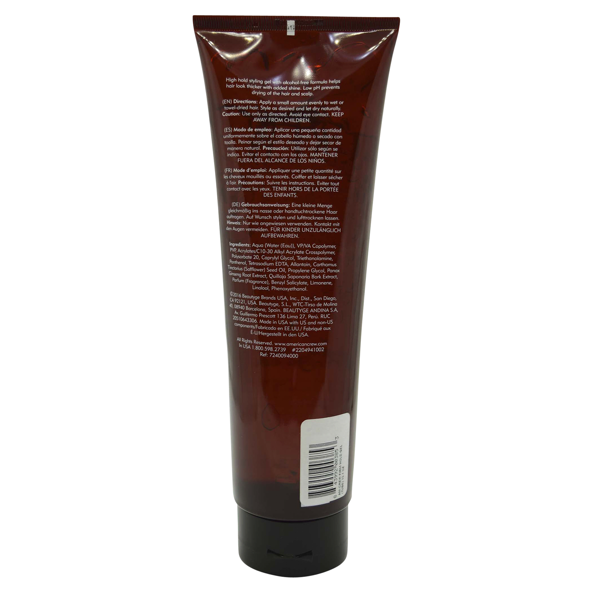 slide 2 of 5, American Crew Firm Hold Styling Gel, 13.1 oz