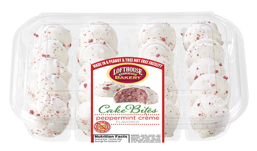 slide 1 of 1, Lofthouse Bakery Cake Bites Peppermint - Each, 1 ct