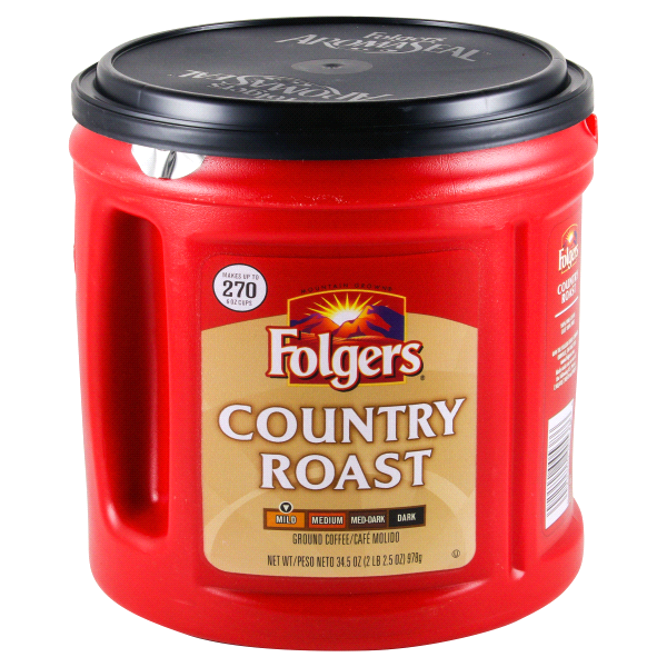 slide 1 of 1, Folgers Country Roast Coffee 345 Oz, 31.1 oz