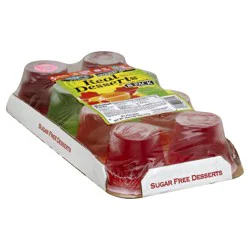 Lakeview Farms Real Desserts Sugar Free 8 Pack Assorted Flavors Gel Snacks 8 ea