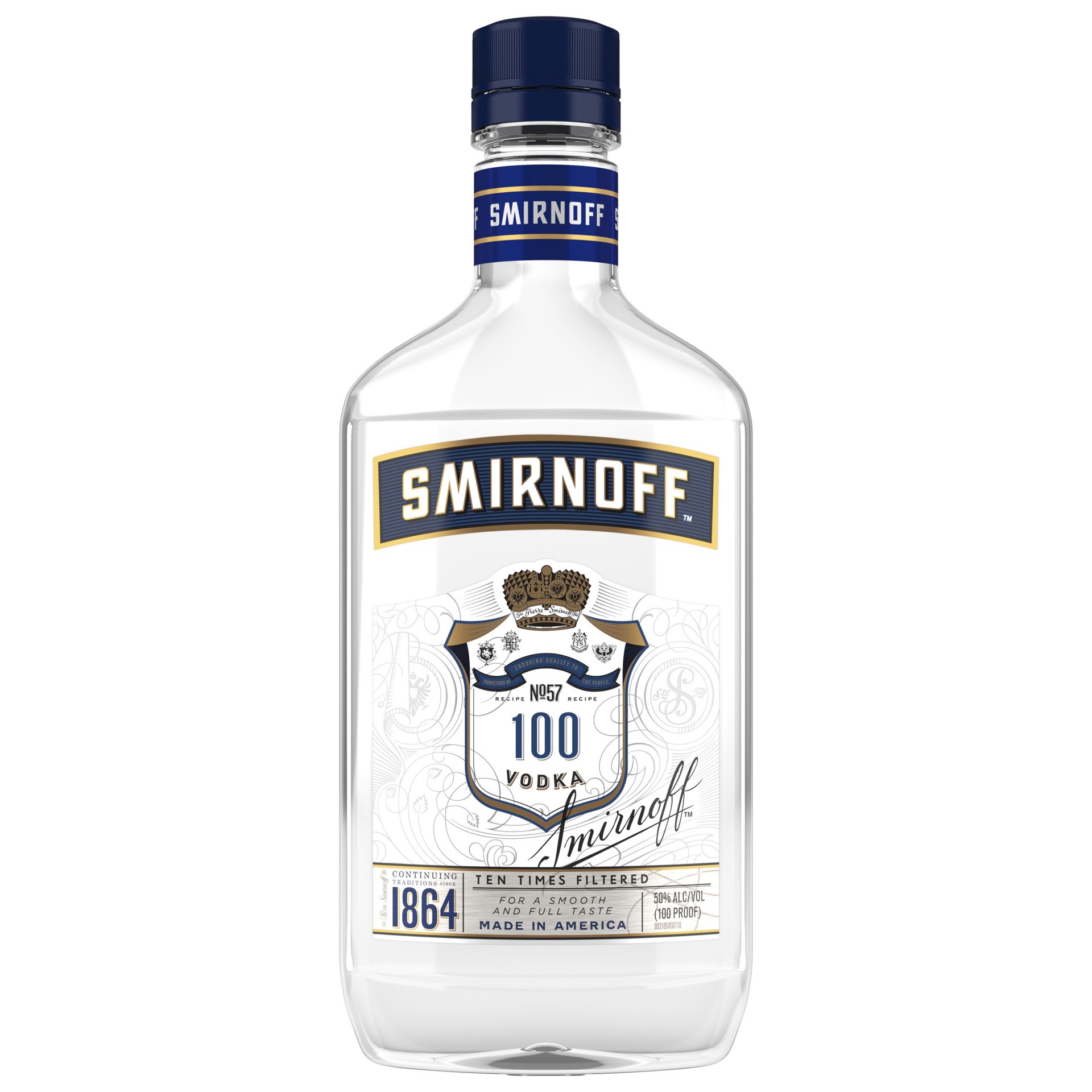 slide 1 of 7, Smirnoff 100 Proof Vodka, 375 mL, 375 ml