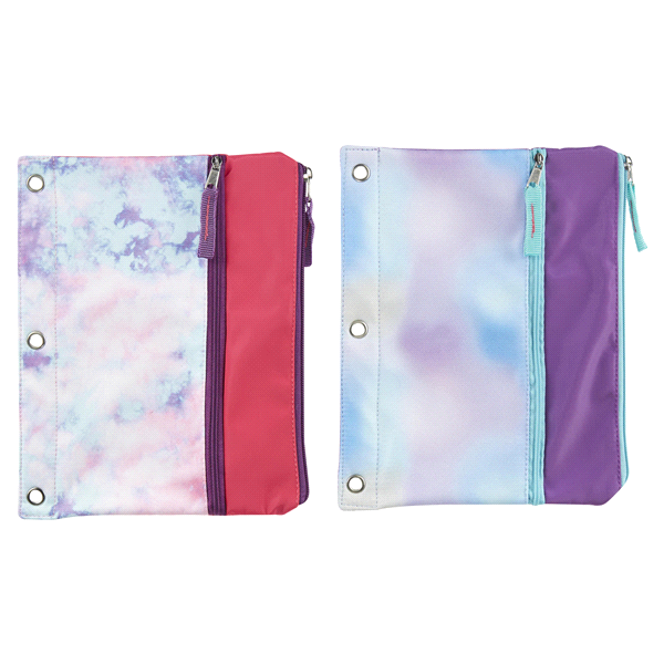 Meijer TieDye Double Pocket Binder Pouch 10 in Shipt