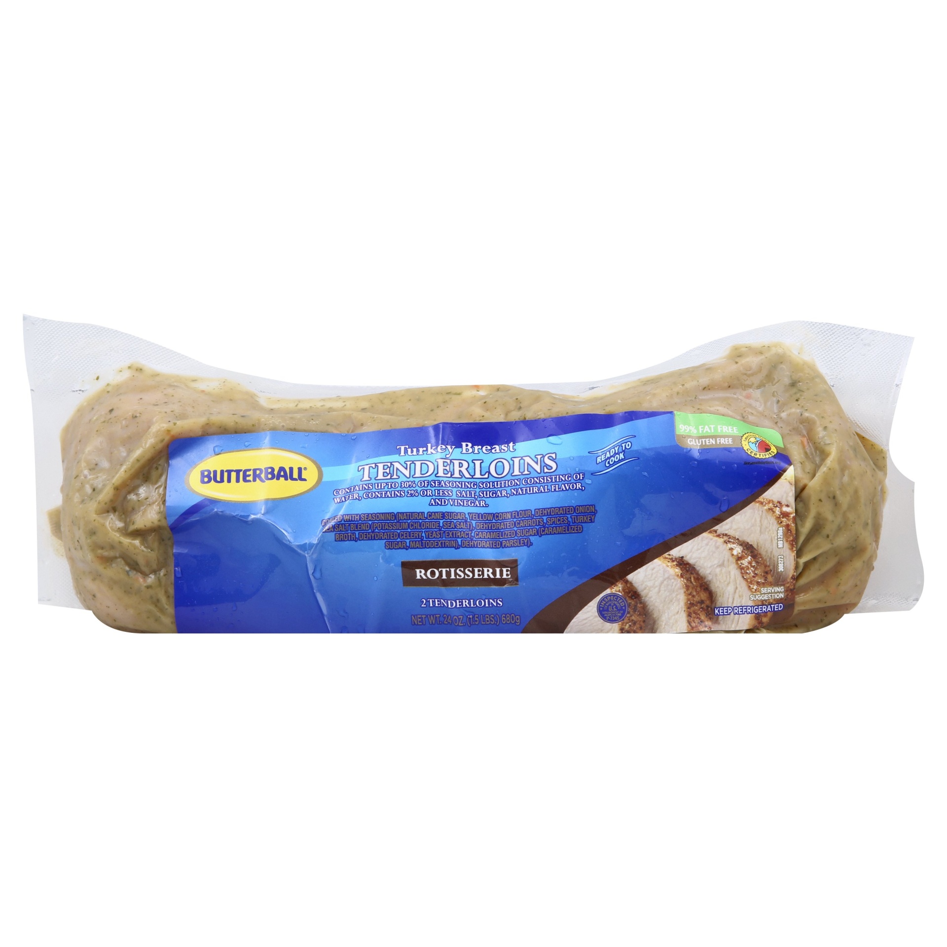 slide 1 of 3, Butterball Rotisserie Turkey Tenderloins, 1.5 lb