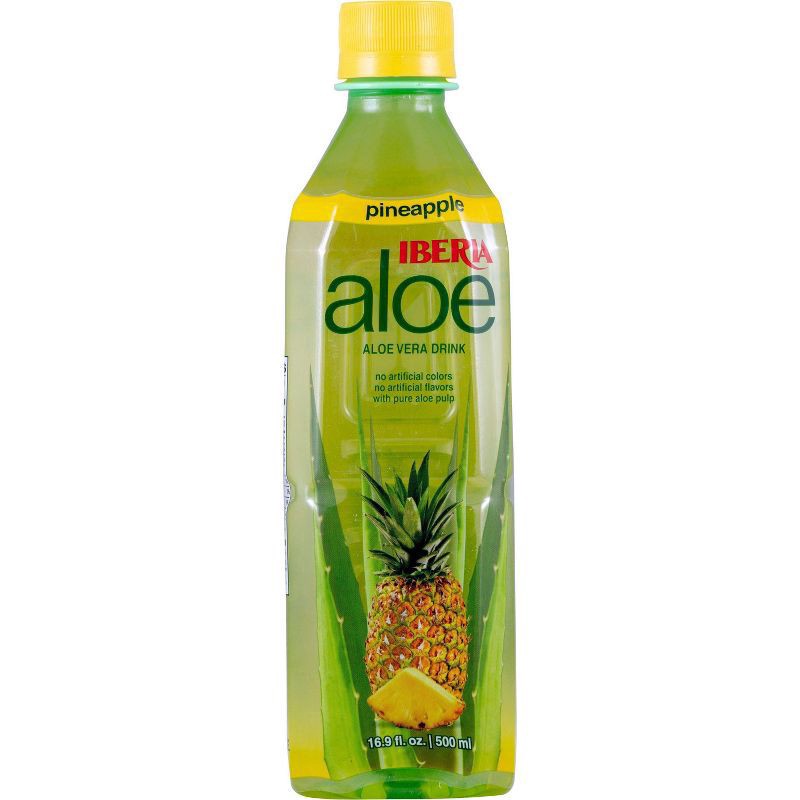 slide 1 of 1, Iberia Pineapple Aloe Vera Drink 16.9 fl oz Bottle, 16.9 fl oz