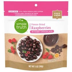 Simple Truth Freeze-Dried Raspberries In Dark Chocolate