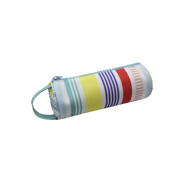 slide 1 of 1, Office Depot Brand Tube Pencil Pouch With Loop, 7-7/8'' X 3-3/16'', Stripes, 1 ct