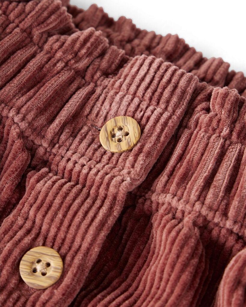 slide 2 of 3, Littleplanet Girls Organic Cotton Corduroy Skirt Mojave Red 7, 1 ct