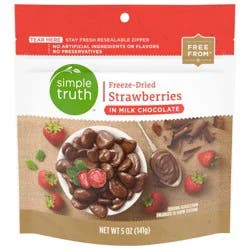 Simple Truth Freeze-Dried Strawberries In Milk Chocolate