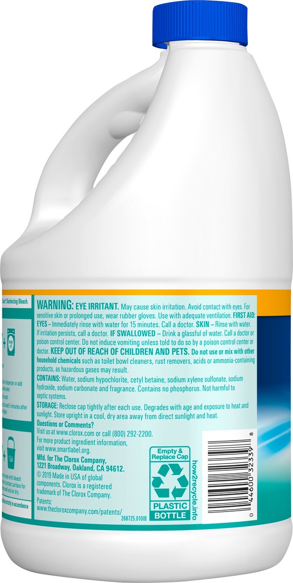 slide 3 of 4, Clorox Scented Splash-Less Clean Linen Bleach 77 fl oz, 77 fl oz