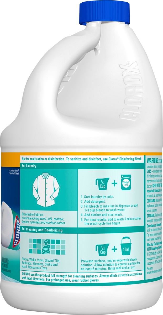 slide 2 of 4, Clorox Scented Splash-Less Clean Linen Bleach 77 fl oz, 77 fl oz