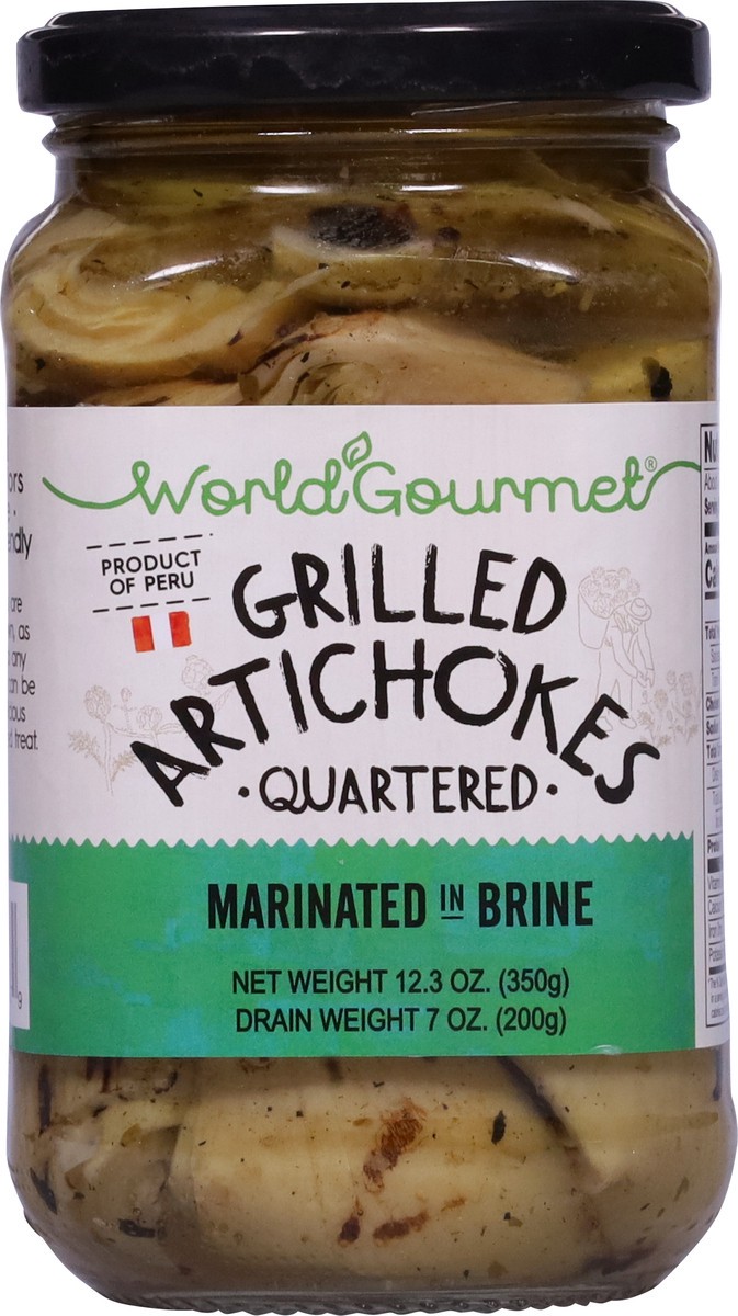 slide 11 of 14, World Gourmet Quartered Grilled Artichokes 12.3 oz, 12.3 oz